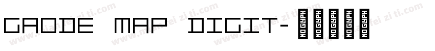 Gaode Map Digit字体转换